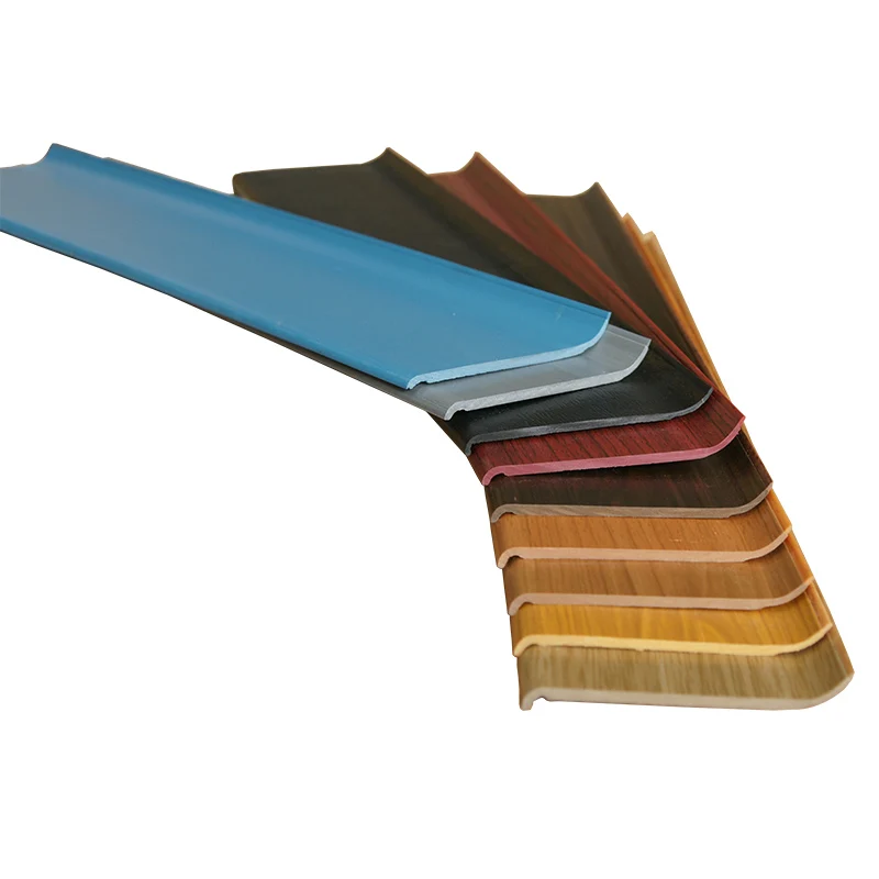 Foamed pvc skirting flame retardant waterproof pvc foam skirting board