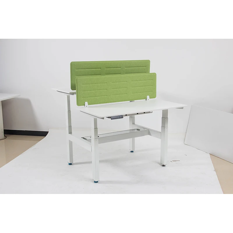 4AF3 Four Legs Standing Desk Height Adjustable Home Office Computer Workstation Desk Electric Table Sit Stand Desk Frame