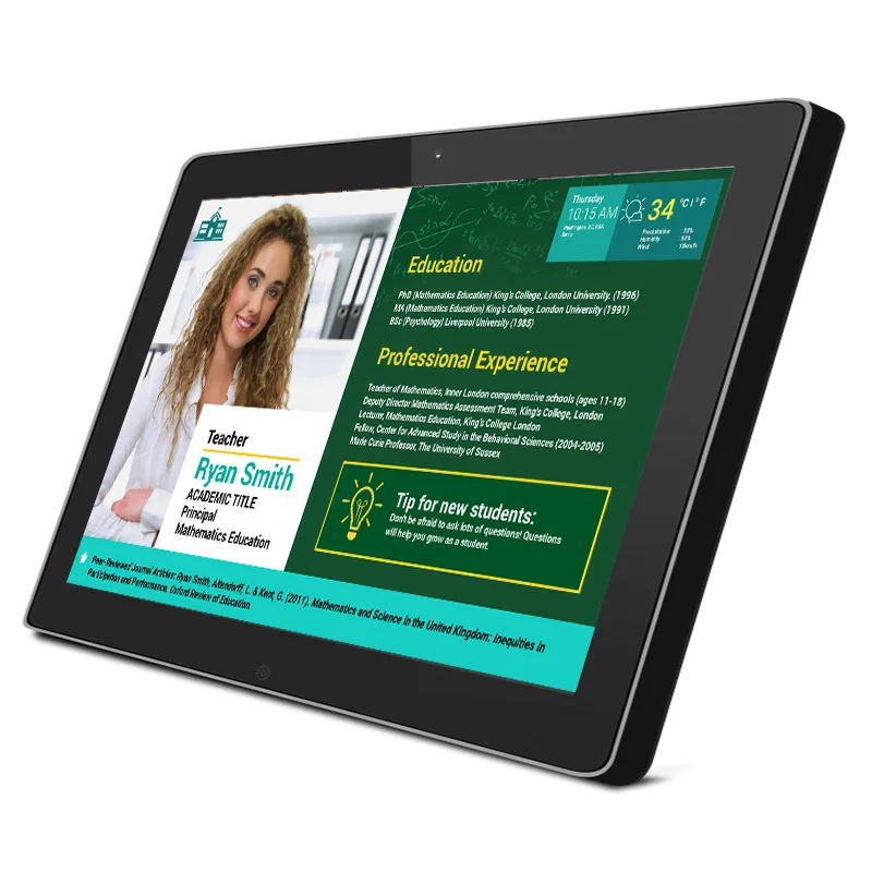 Tablet Manufacturer 12 Inch 1GB+8GB Android 4.4 1280*800 Wall Mounted android