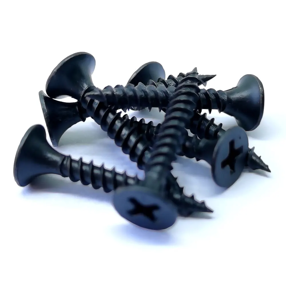 Shipping 3 days M3.5 3.5x25 Bulk Black Phosphated Fine Thread Drywall Screw