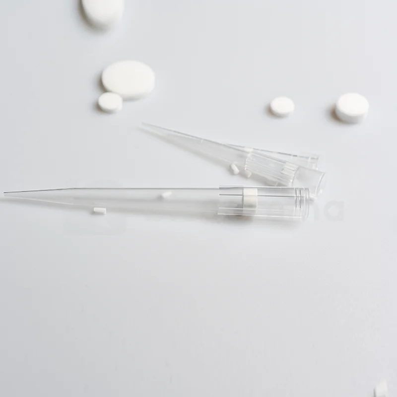 Laboratory consumables 10ul Filter Tips Micro Pipette Tips for Lab Test with filter not  DNase RNase Sterilized pipette tip