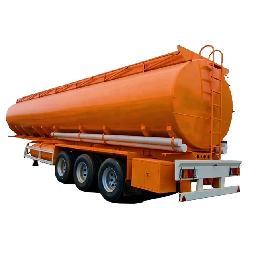 China Factory 2 3 Axle 45000 Litres Aluminium Water Palm Oil Fuel Tank Tanker Semi Trailers for Sale