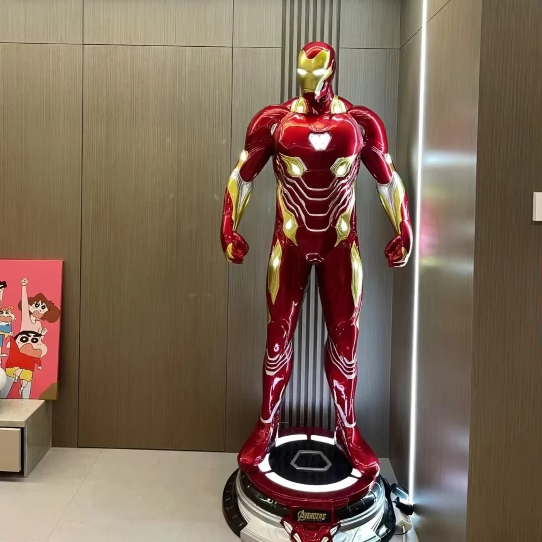 MK50 Iron Man Movie Action Figure Life Size Fiberglass The Invincible Iron Man Statue Sculpture