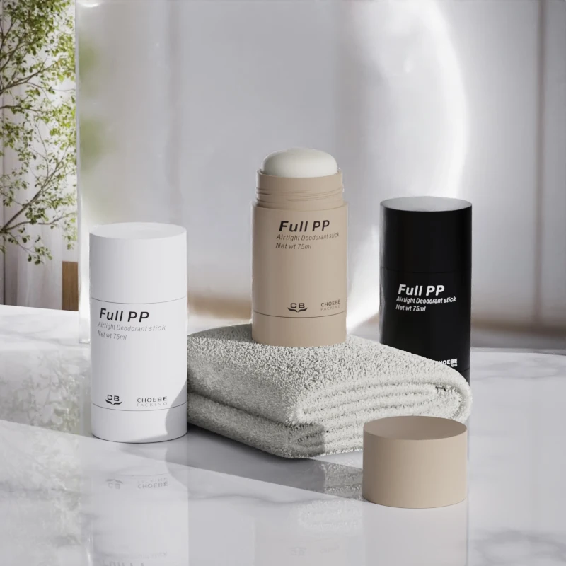 Choebe New 75ml Empty Cream Packaging Round Twist up Deodorant Stick Bottle Roll on Gel Tube