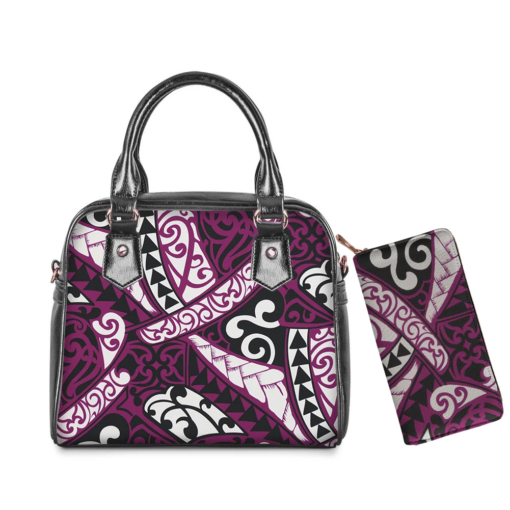 
Green Polynesian Traditional Tribal Designer Handbags Famous Brands Women Crossbody Handbags For Woman Bags Luxury Pu Handbags 