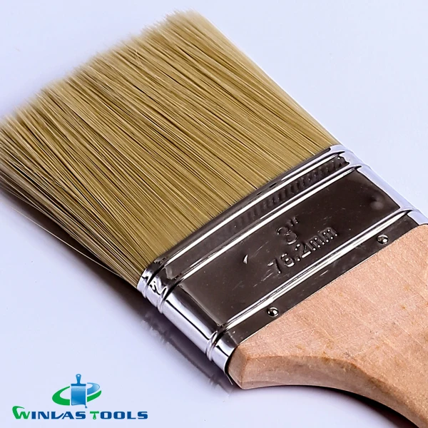 factory direct price wood handle brush Flat paint brush set