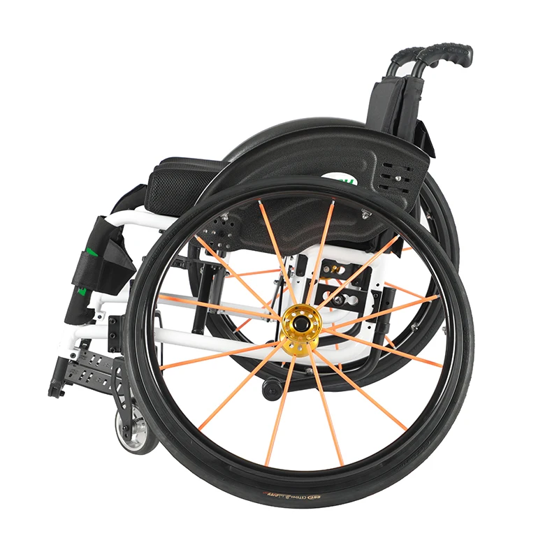 China power assist adult modern big wheel ultra lightweight folding sport manual wheelchair with 24 inch inflatable wheels
