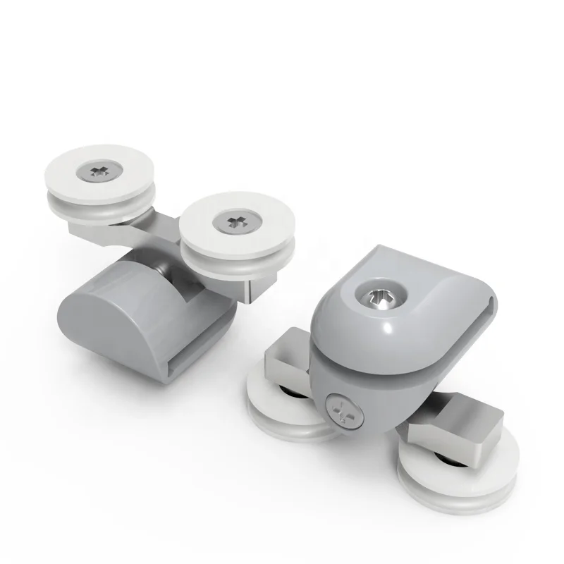 Single shower roller with bearing