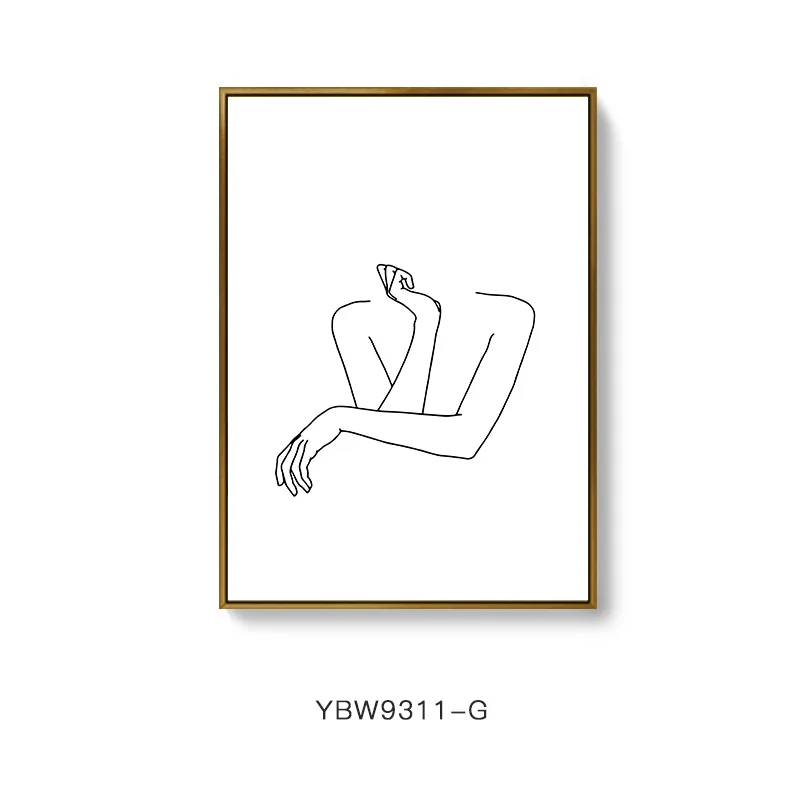 Imitate oil painting canvas poster Abstract Vintage Women Wall Decor Paints Living Room Decorative Paintings