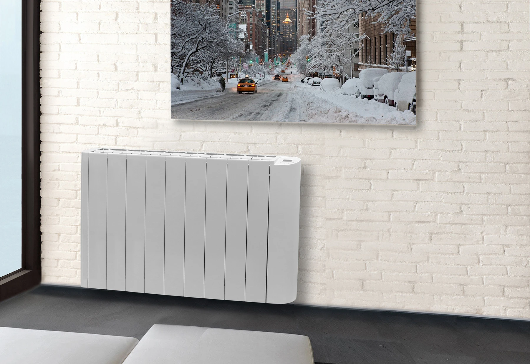 Ceramic resistance with high thermal inertia heating electric convector LCD display ceramic aluminum room heater