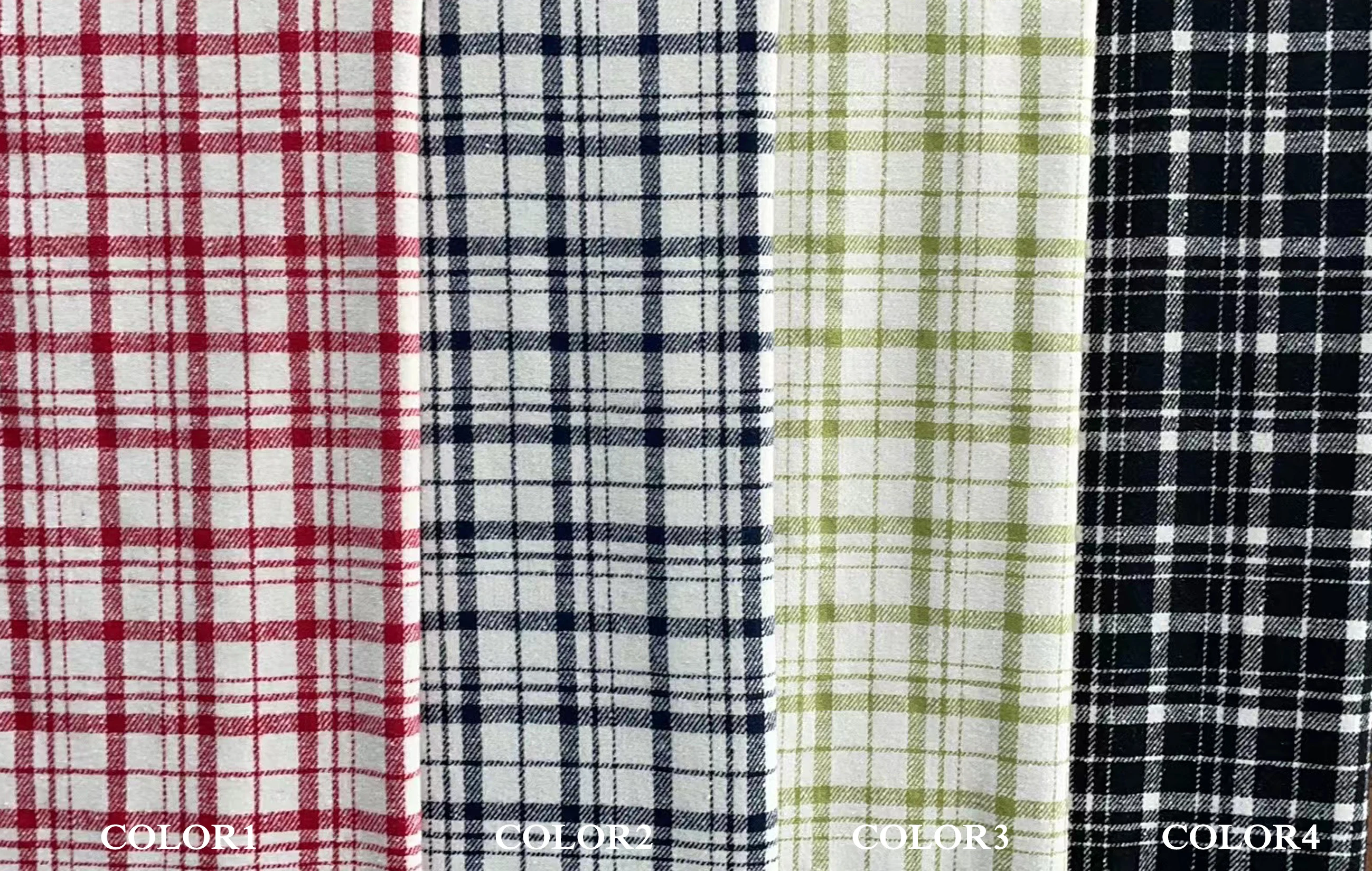 Polyester   Plaid Checks Woven Woolen Yarn Dyed Tweed Winter Fabric For Coat