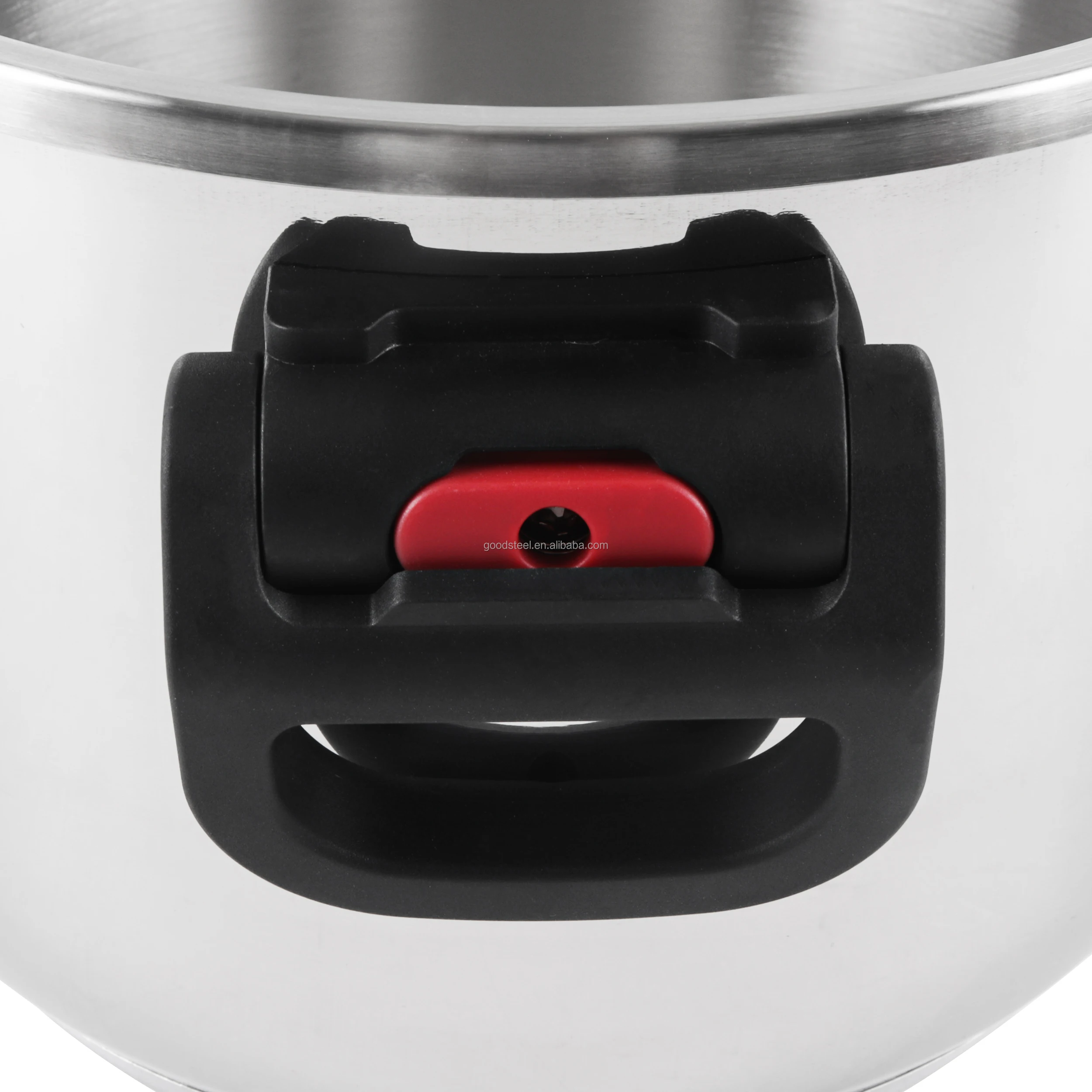 foldable & keep stainless steel pressure cooker folding handle 6.0 L Capacity Pressure Cooker for Gas and Induction Stoves