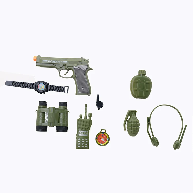 Boxed Hot Outdoor Military Toy Soldier Set Boy Troop Army Baby Gun