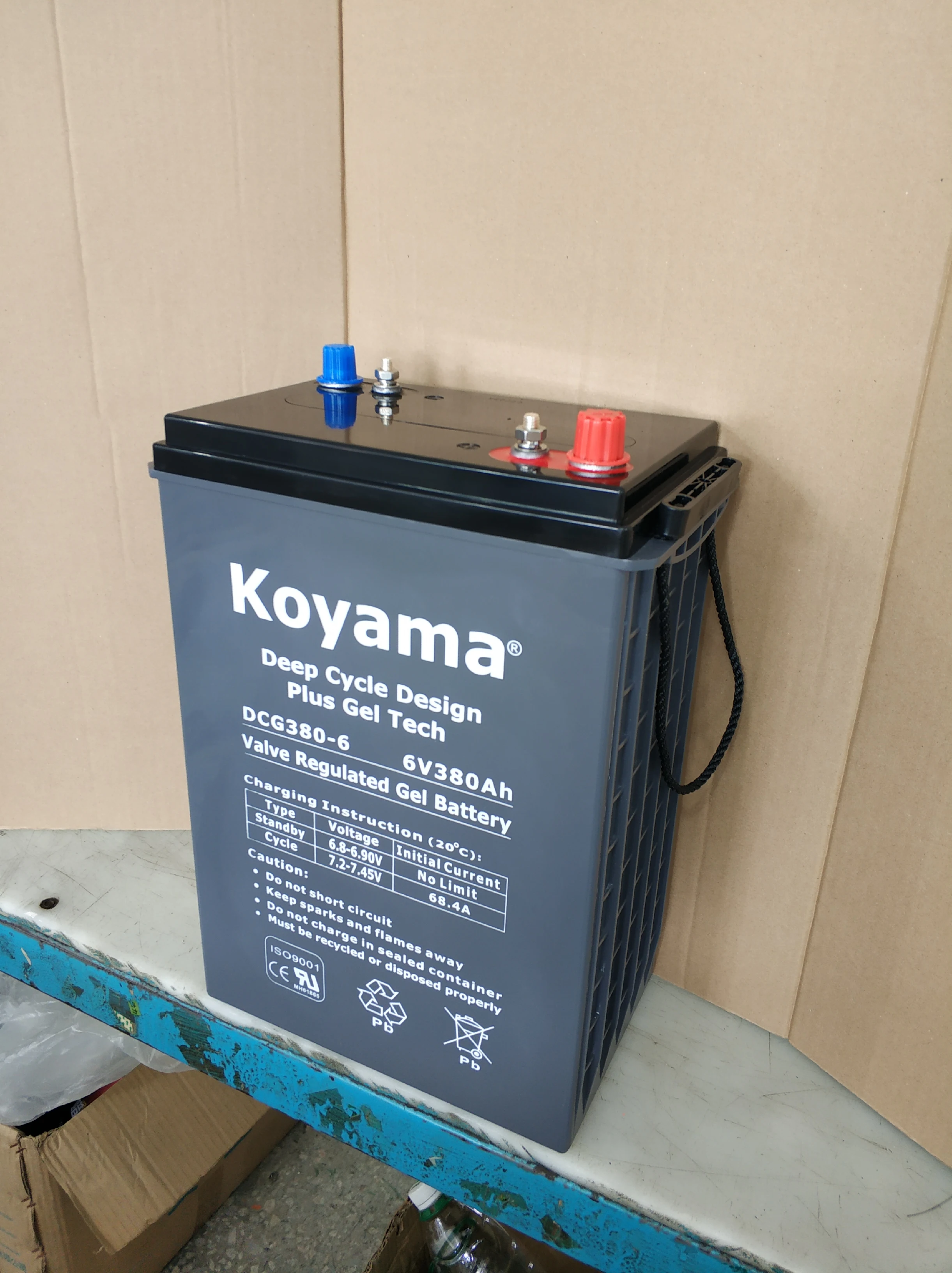 High Rate Deep Cycle AGM Battery 380ah 6V cleaning machine battery Golf carts battery Replace L16E-AC 370ah, 6V