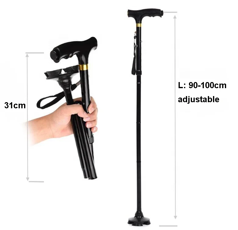 Складная и портативная светодиодная трость