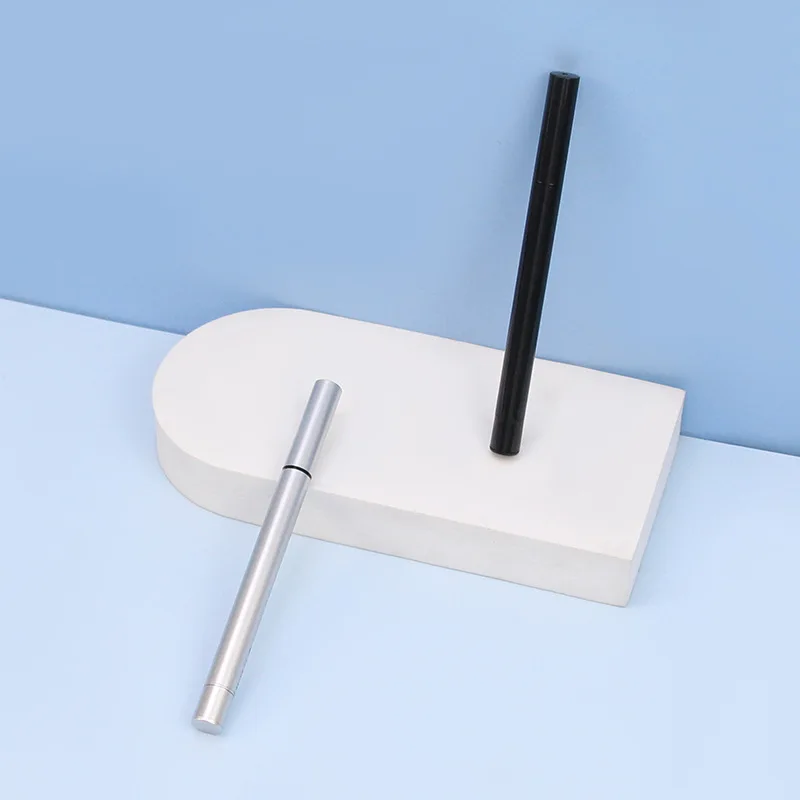 Sample free customize empty liquid eyeliner pencil tube eye liner pen packaging container case with brush applicator