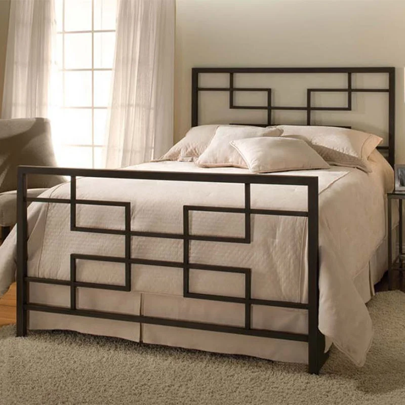 No rust metal bedroom furniture queen king size iron double bed