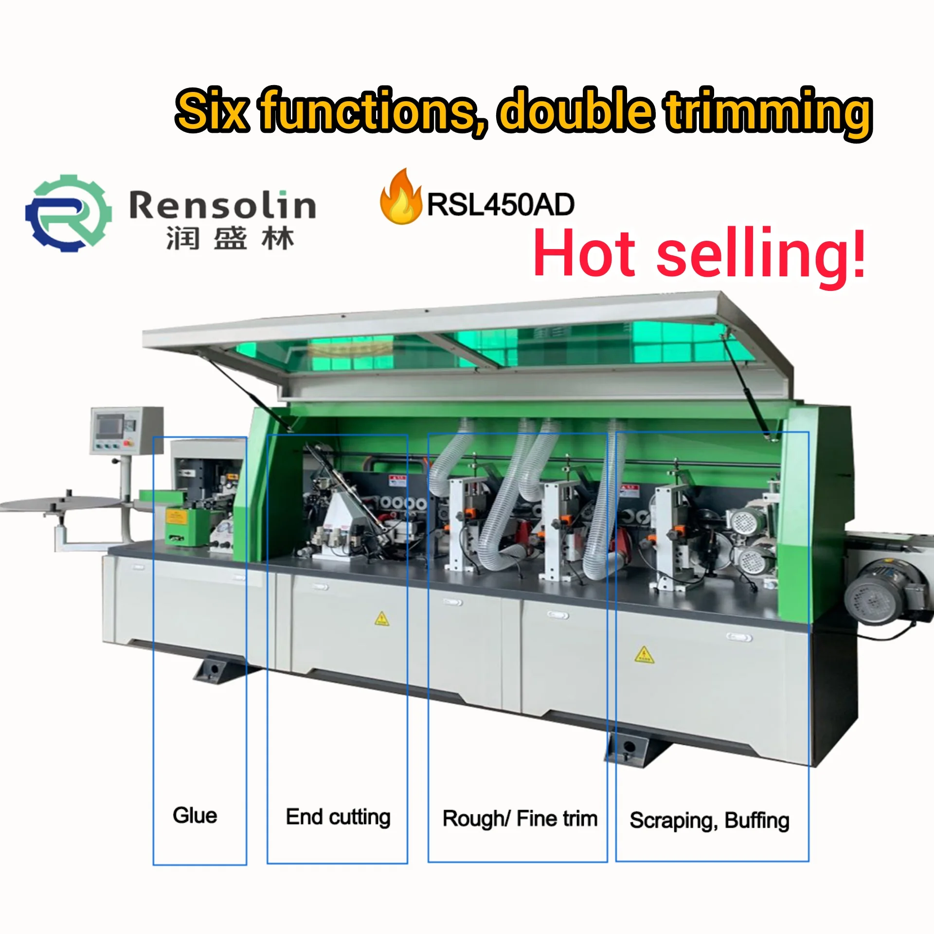 melamine mdf board lathing machine boarding machine automatic making furniture edge banding machine