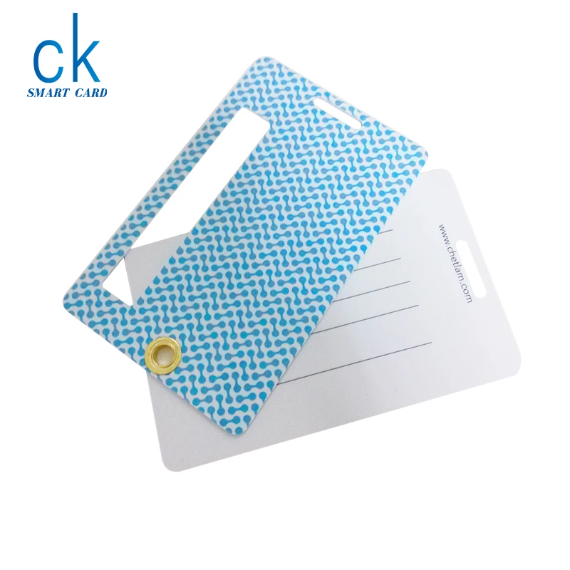 Manufacturer Promotion Product Plastic Waterproof Baggage Information Tag PVC Standard Double-Deck Hotel Resort Luggage Sign