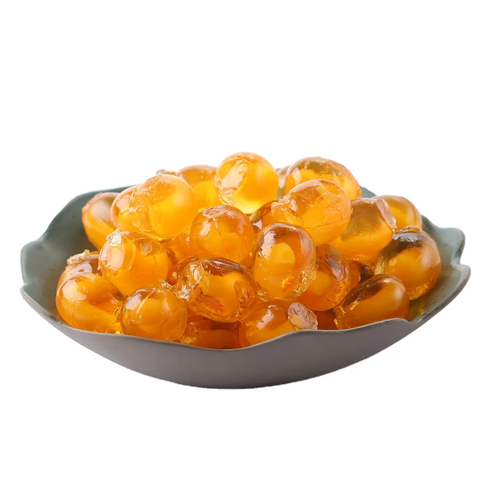 Hot Sale Rich Mango Flavored Soft Chewy Candy Jelly Candy with Fruits Jam Filled