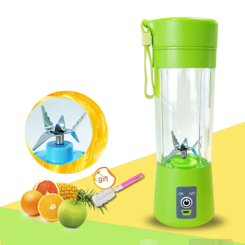 
Mixer Bottle A4 Personal Size Blender Shakes and Smoothies Mini Juice Cup Ice Mixer Blender Portable for Home Office Sports 