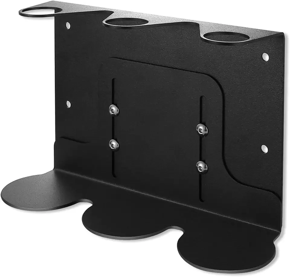 Wall Mount Adjustable Height Tray Soap Shower Dispenser Holder for Refillable Bottles