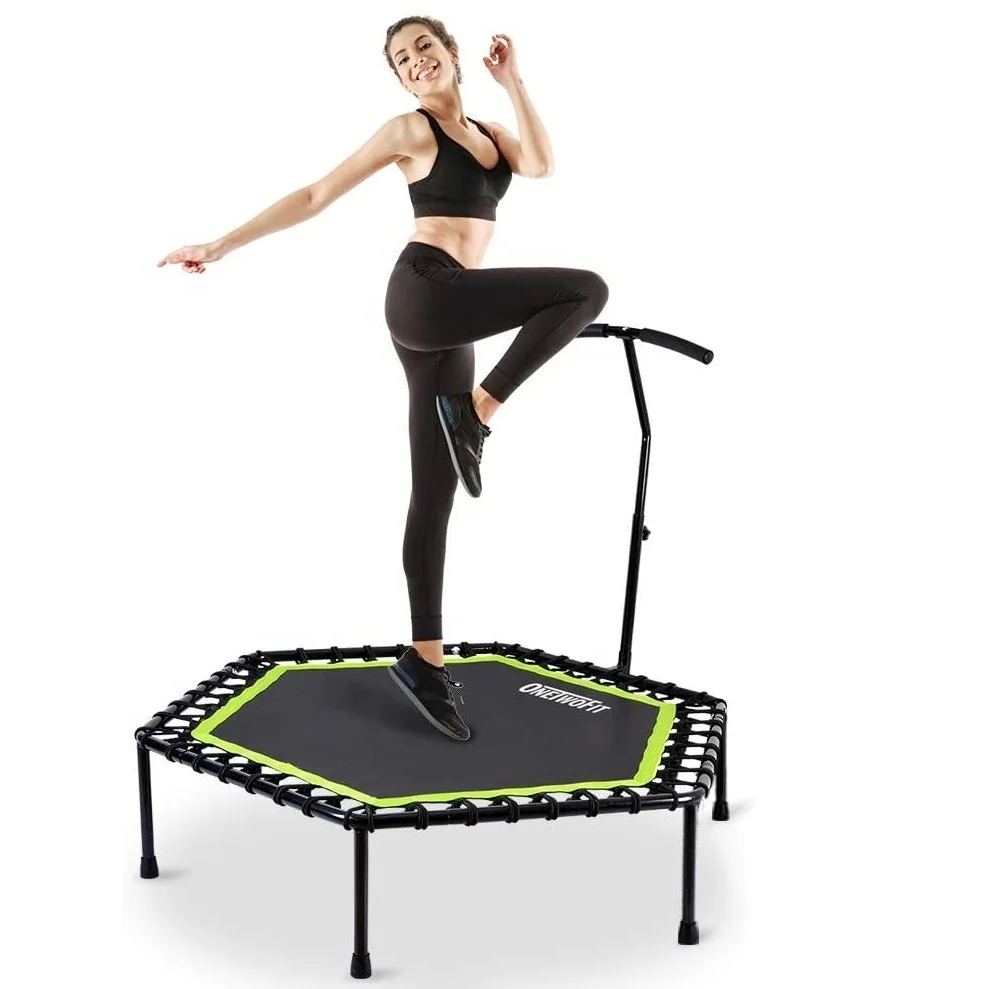 Wellshow спортивный домашний тренажерный зал Складная регулируемая кровать для прыжков фитнес мини батут кровать с весной