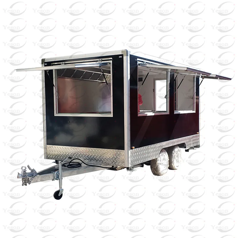 Wholesale Outdoor Custom Fully Equipped Ice Cream Street Kitchen Food Cart