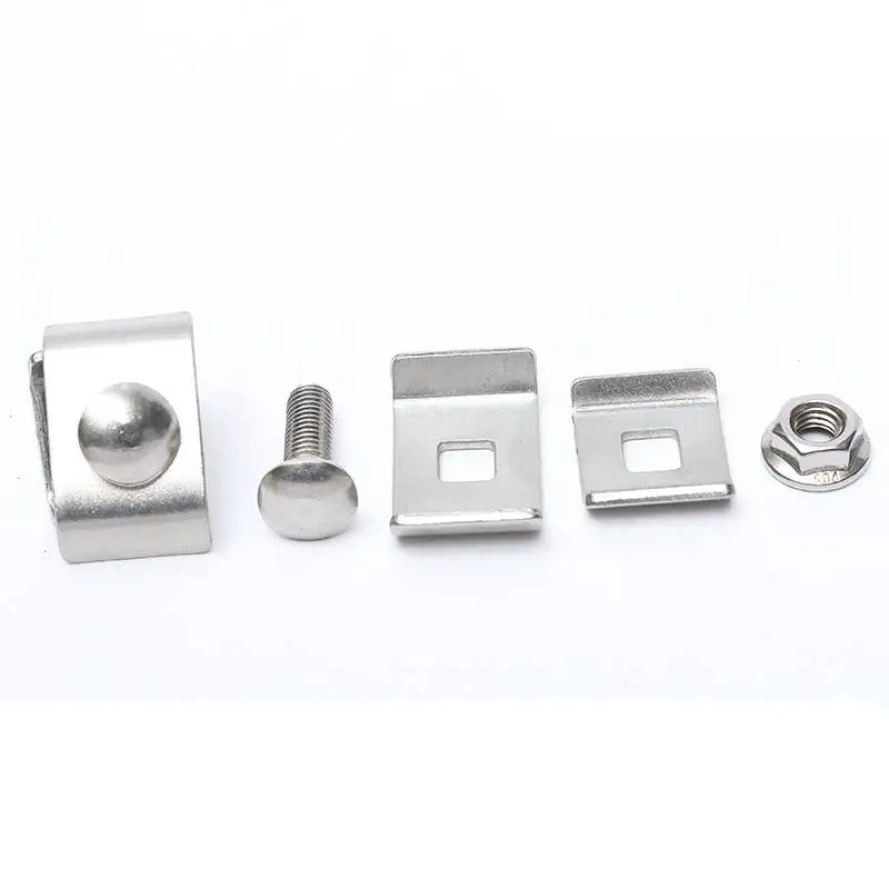 Stainless steel 304  lock buckle connection   bridge accessories  solar  accessories For Wire Mesh Cable Tray Cable Joint