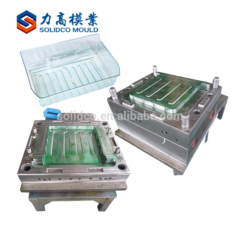 Plastic Injection Transparent Fridge Drawer Molding/Refrigerator Part Mold/Freezer Parts Mould Making