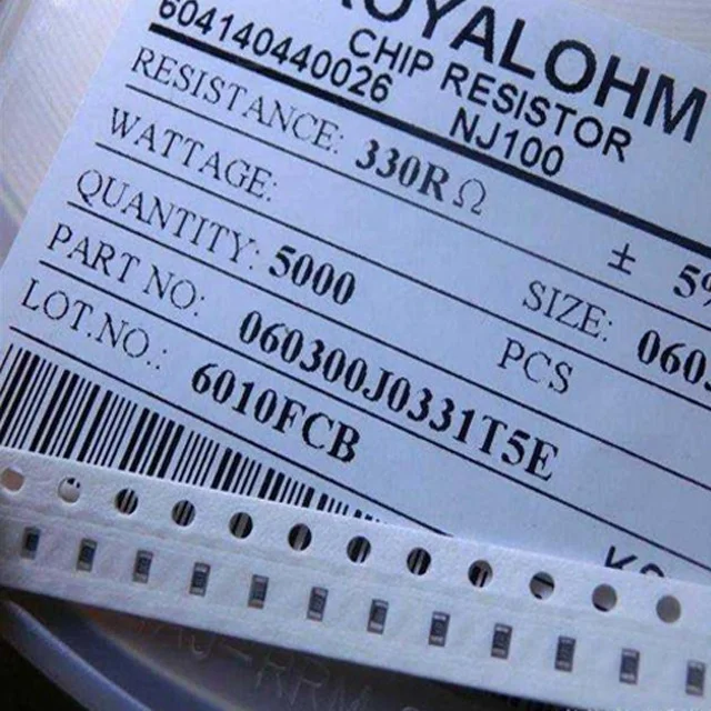 0402 0.1% 0.5% 1% 5% SMD толстый пленочный чиповый резистор YAGEO