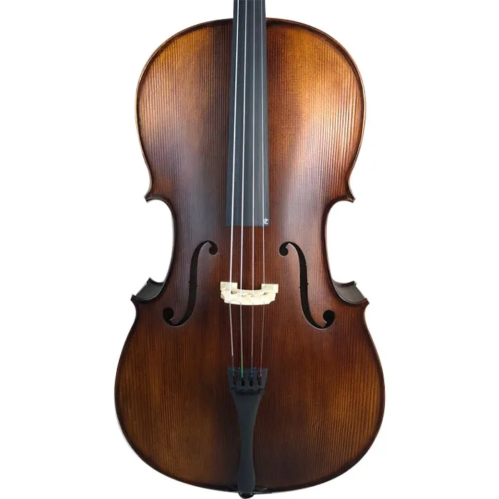 Handmade Natural maple flamed block cello instrument  manufacturer