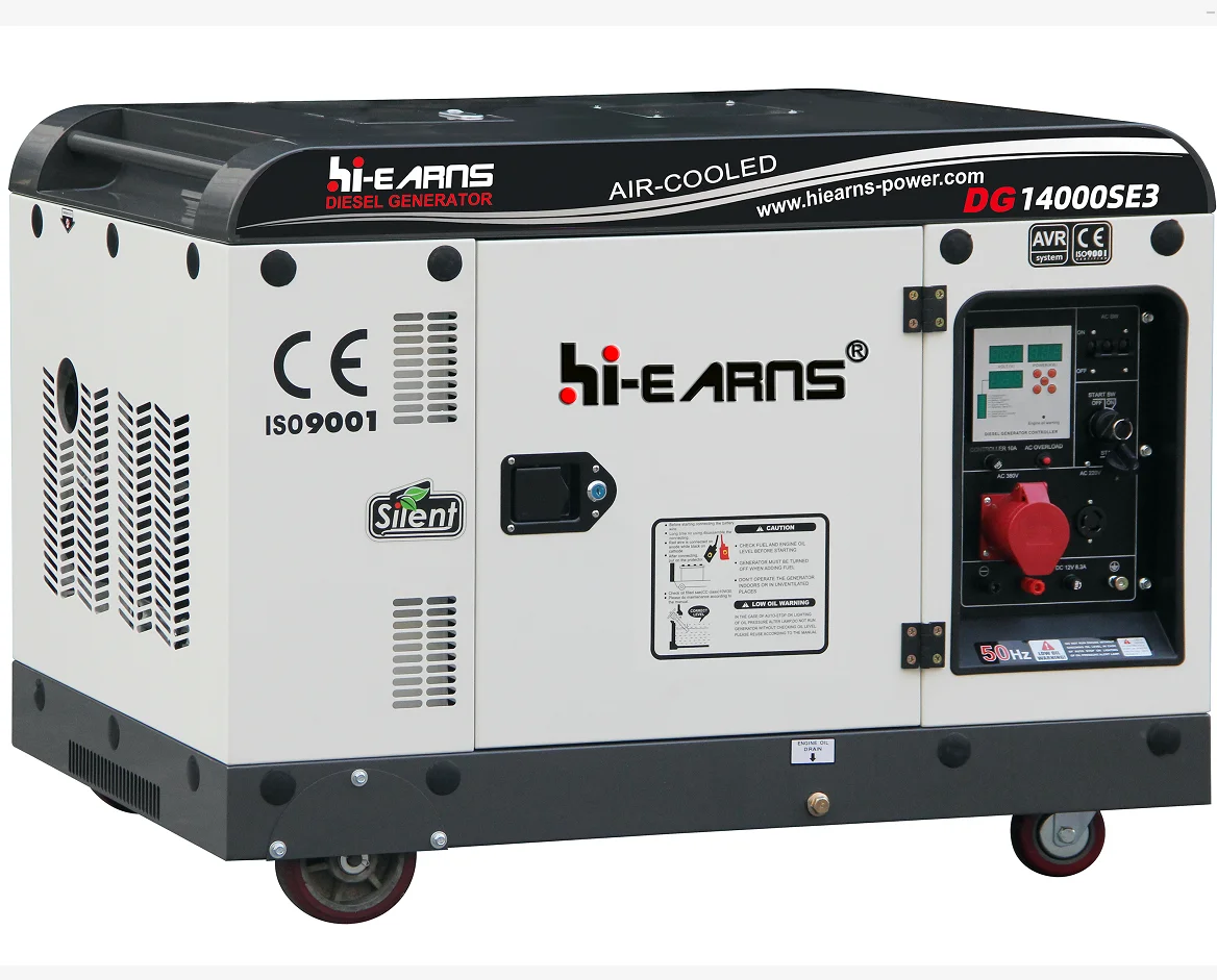 10 кВт 12KVA Hiearns дизельный генератор высокого качества портативный генератор