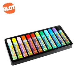 BLOT BROP80009 12pcs Non Toxic Water-soluble TriangularOil Painting StickPastel Crayon Case For Kids