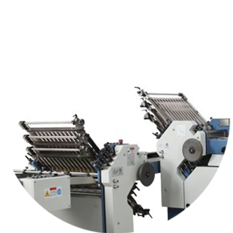 
009 480TS-6K+6K Economic Automatic Paper folding Machine Manufacturer Make Booklet Automatic Fold Paper Folding Machine 
