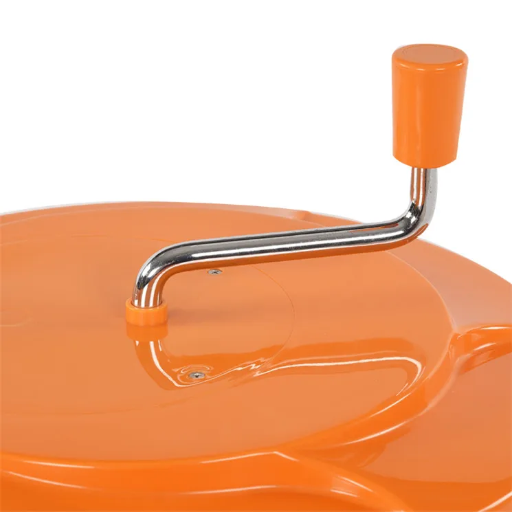 Food Grade 25L Manual Orange Plastic Commercial PP Vegetable And Salad Spinner