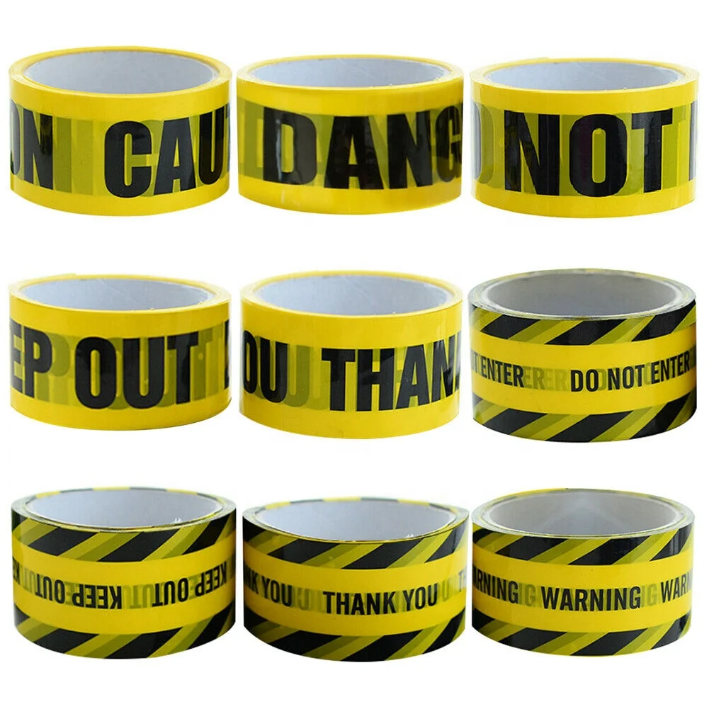 Manufacturers a large number of low cost wholesale multi-purpose tape danger warning signs printing creative tape stickers