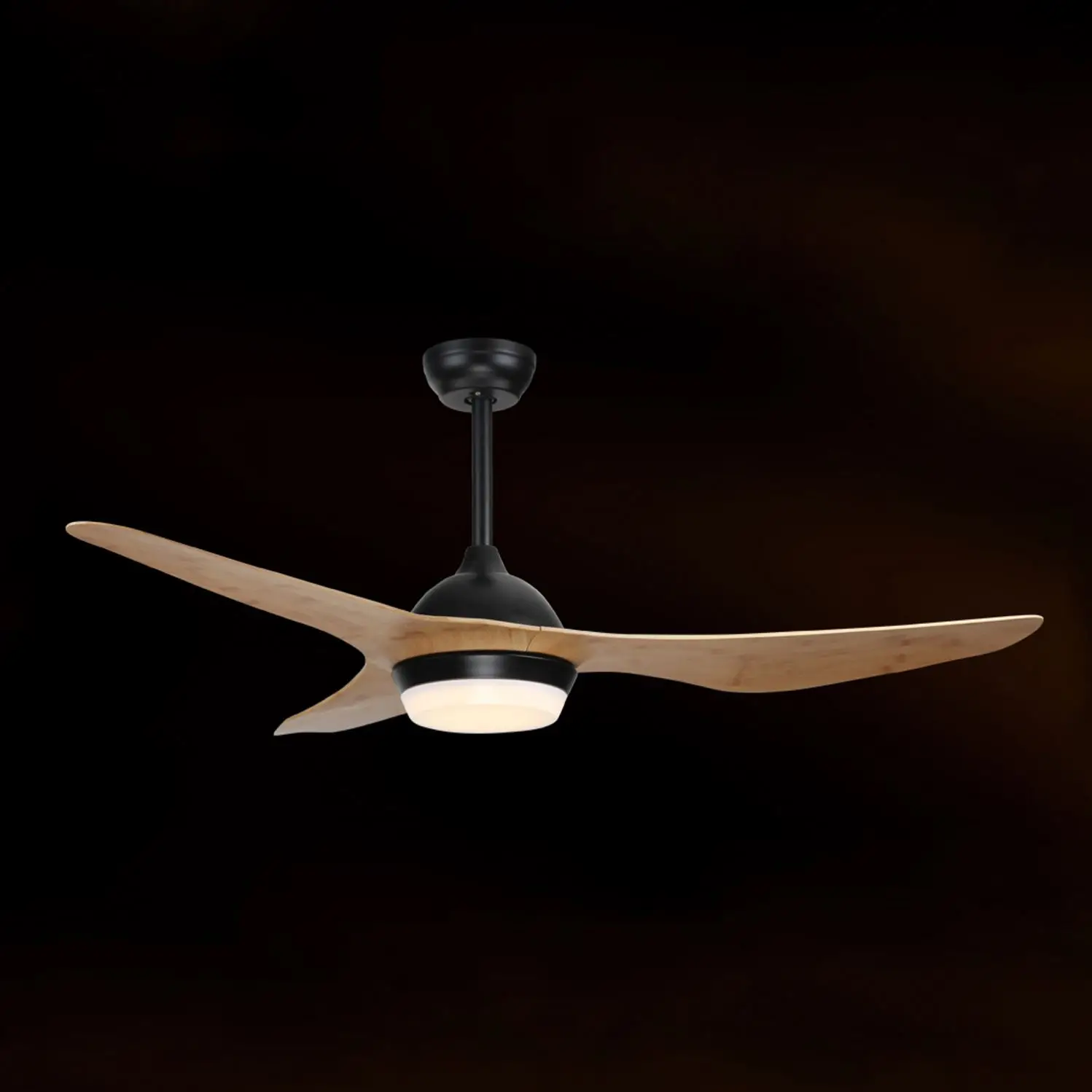 Retro Style Fan 52 Inch ABS Remote Ventilation Decorative Ceiling Fan Lights