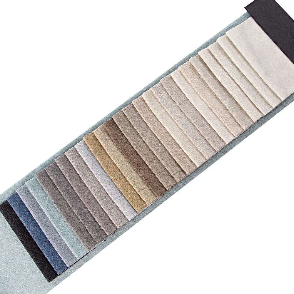 New most popular sofa fabric100% Polyester linen like solid home textile polyester woven upholstery chenille furniture fabric