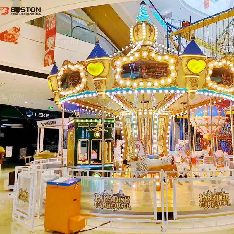 Attraction Happy Swing Outdoor Child Play Merry Go Round Carousel