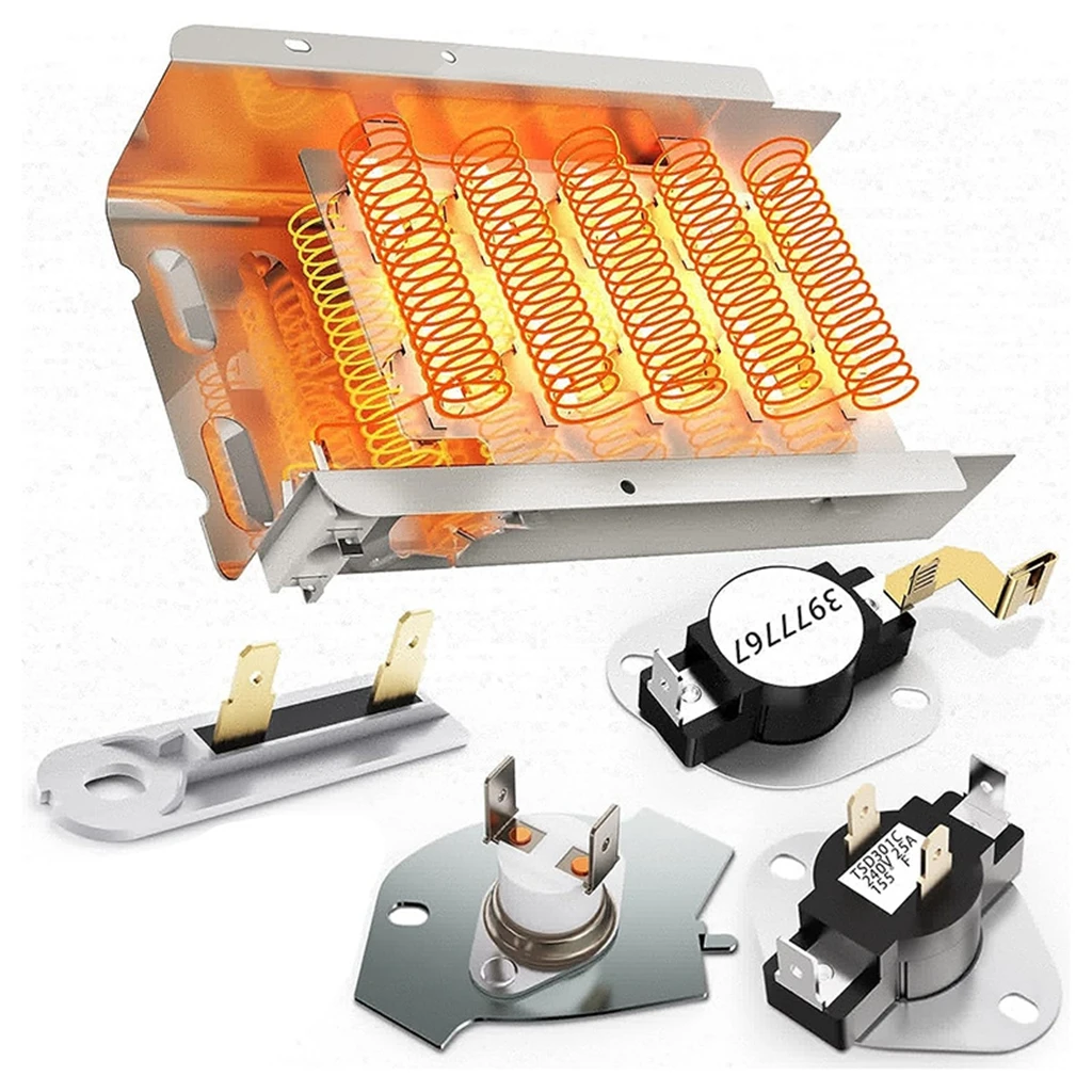 279838 W10724237 Dryer Heating Element 3387134 3977767 Thermostat 3392519 3977393 Thermal Fuse Kit for NED4655EW1 MEDX655DW1