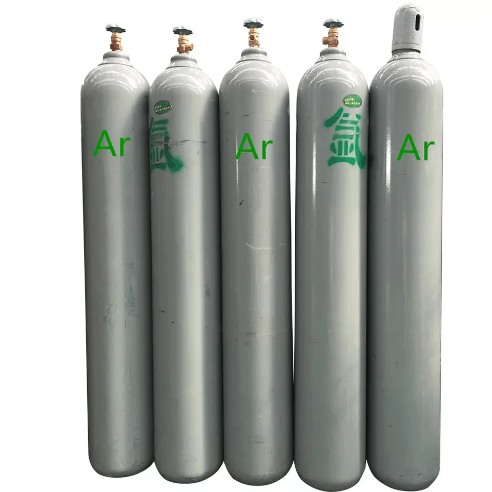 Заводская поставка 40l цилиндр для заправки аргона емкостью 6 м3 99.999% высокочистый аргоновый газ цены на