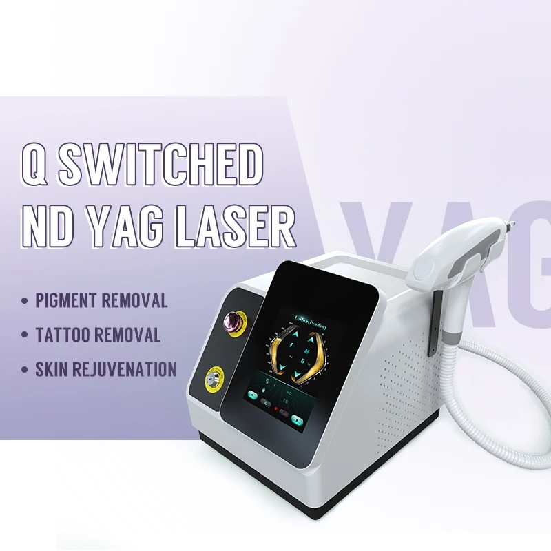 Nubway 532nm 755nm 1064nm 1320nm Q Switched Nd Yag Laser Tattoo Removal Machine