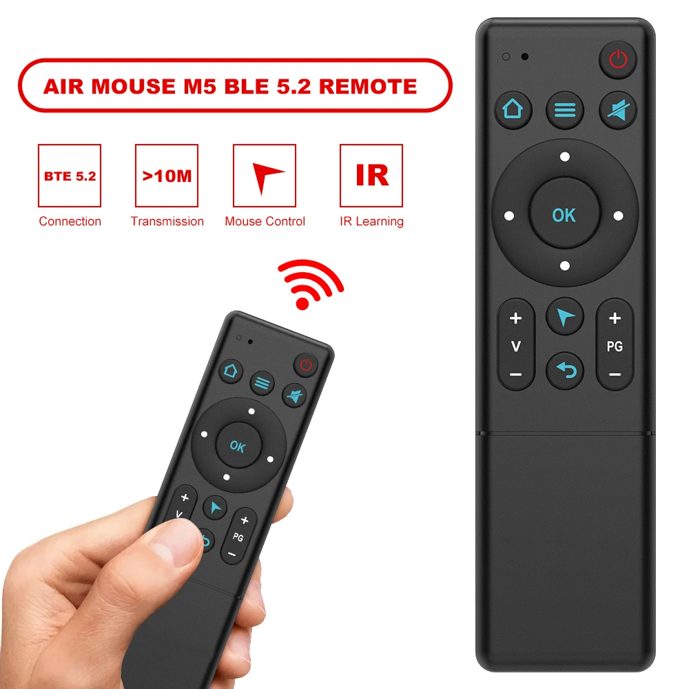Daqu New Product Simple Design 15 keys M5 BT Remote Control Cheap Price Android TV Box Using BLE Air Mouse