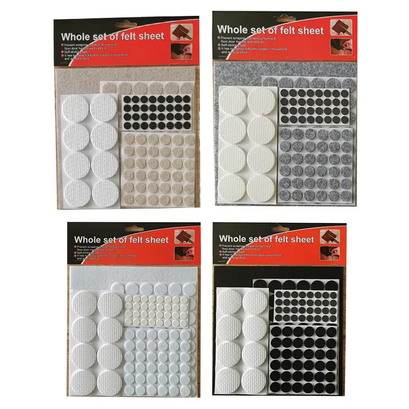 Wholesale adhes felt nonslip pad chair leg floor protectors furniture slider protection pads