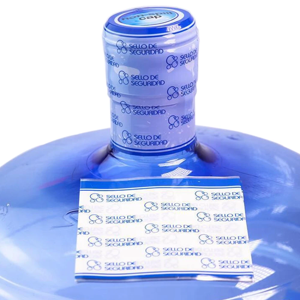 Heat Shrink Sleeve Labels For 5 Gallon Water Bottle Cap Seal Shrink Label PVC Package labels Maker Custom