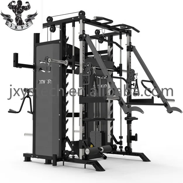 2022 Wholesale Manufacture Home Gym Commercial Multi Functional Trainer Gym Squat Rack Cage Multigym Smith Machine For Home Use