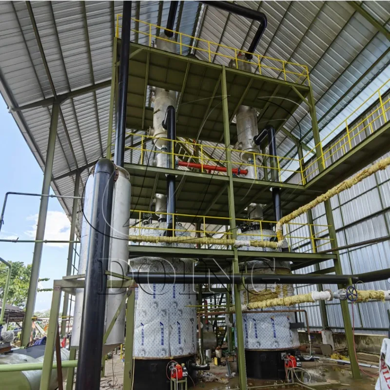 waste oil pyrolysis distillation oil refining plant