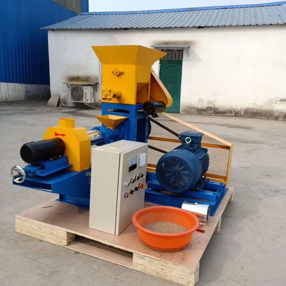 Hot sale floating fish feed extruder/pet feed pellet machine/animal poultry feed pellet mill