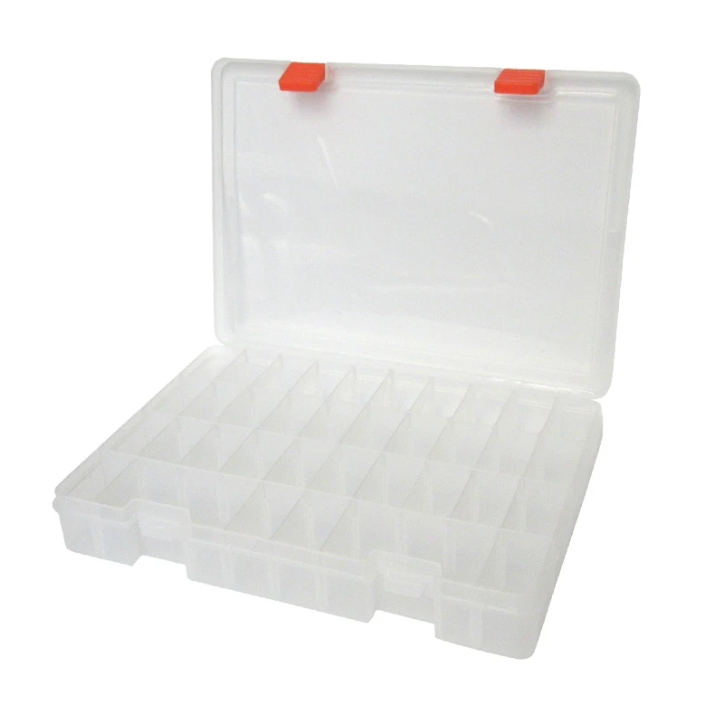 High Quality PP  Jewelry Box Removable Divider Compartment Detachable Plastic Contain tool storage box  36 grid storage box